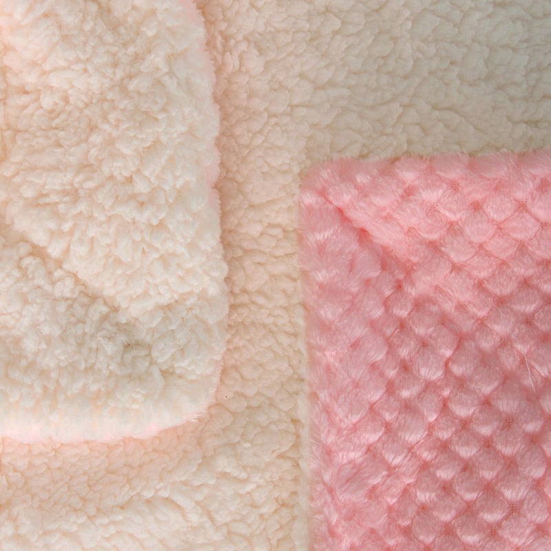 WONDER MIRACLE Fuzzy Dog Blanket or Cat Blanket or Pet Blanket, Warm and Soft, Plush Fleece Receiving Blankets for Dog Bed and Cat Bed, Couch, Sofa, Travel and Outdoor, Camping (Blanket (32" x 40"), DW-Baby Pink) - Image 4